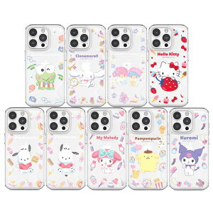 TI iPhone Galaxy J[h n[h P[X Jo[ X}zP[X T[NnbslX SANRIO CIRCLE HAPPINESS CARD CLEAR HARD CASE 1[łp TR