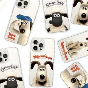 �Ђ��̃V���[�� �E�H���X�ƃO���~�b�g iPhone Galaxy �����[���[ �P�[�X �J�o�[ �X�}�z�P�[�X WALLACE & GROMIT SHAUN THE SHEEP CLEAR JELLY CASE COVER FX