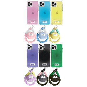 �ق������ ���x�� iPhone Galaxy ���[�v�X�g���b�v �����[���[ �P�[�X �J�o�[ �X�}�z�P�[�X �����h�~ DUST MONG LABEL ROPE STRAP CLEAR JELLY CASE COVER TR