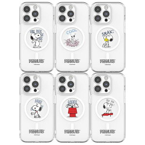s[ibc re[W Xk[s[ [h iPhone Galaxy MagSafe Ή he YK[h P[X Jo[ X}zP[X PEANUTS VINTAGE SNOOPY MOOD LENS GUARD MagSafe Gell Hard Case Cover TR