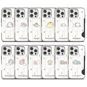 TI iPhone Galaxy X[sO MagSafe Ή 2J[h op[ P[X Jo[ X}zP[X SANRIO SLEEPING 2 CARDS MagSafe BUMPER Case Cover TR