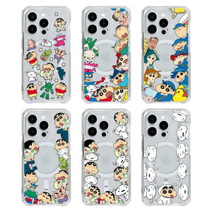 N񂿂 킢킢 iPhone Galaxy MagSafe Ή he  P[X Jo[ X}zP[X CRAYON SHINCHAN WAGLE WAGLE MagSafe Gell Hard Case Cover CQ