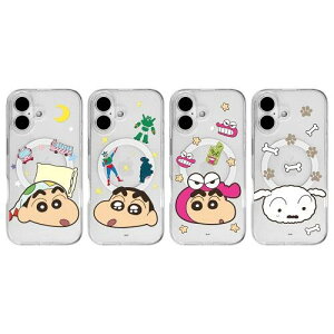 �N���������񂿂�� iPhone Galaxy �W���C�A���g �t�F�[�X MagSafe �Ή� �h�e ���� �P�[�X �J�o�[ �X�}�z�P�[�X CRAYON SHINCHAN GIANT FACE MagSafe Gell Hard Case Cover CQ