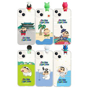 �N���������񂿂�� ���s �t�B�M���A iPhone Galaxy �����[���[ �P�[�X �J�o�[ �X�}�z�P�[�X Crayon Shinchan TRAVEL Design Figure Clear Jelly Case Cover FIX