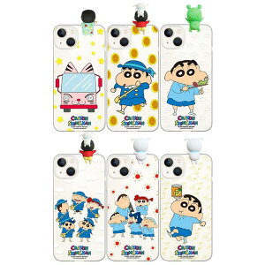 �N���������񂿂�� �c�t�� �t�B�M���A iPhone Galaxy �����[���[ �P�[�X �J�o�[ �X�}�z�P�[�X Crayon Shinchan KINDERGARTEN Design Figure Clear Jelly Case Cover FIX