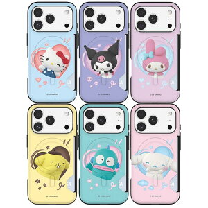 �T�����I �n�[�g�|�b�v iPhone Galaxy MagSafe �Ή� 2�J�[�h �o���p�[ �P�[�X �J�o�[ �X�}�z�P�[�X SANRIO HEART POP 2 CARDS MagSafe BUMPER Case Cover TR