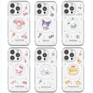 TI YK[h MagSafeΉ iPhone Galaxy he P[X Jo[ X}zP[X SANRIO [cA[ Lens Guard MagSafe Gell Hard CASE COVER TR