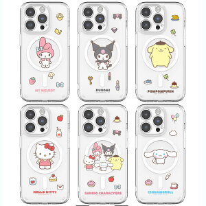 TI YK[h MagSafeΉ iPhone Galaxy he P[X Jo[ X}zP[X SANRIO C Lens Guard MagSafe Gell Hard CASE COVER TR