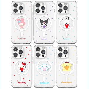 TI YK[h MagSafeΉ iPhone Galaxy he P[X Jo[ X}zP[X SANRIO n[g Lens Guard MagSafe Gell Hard CASE COVER TR