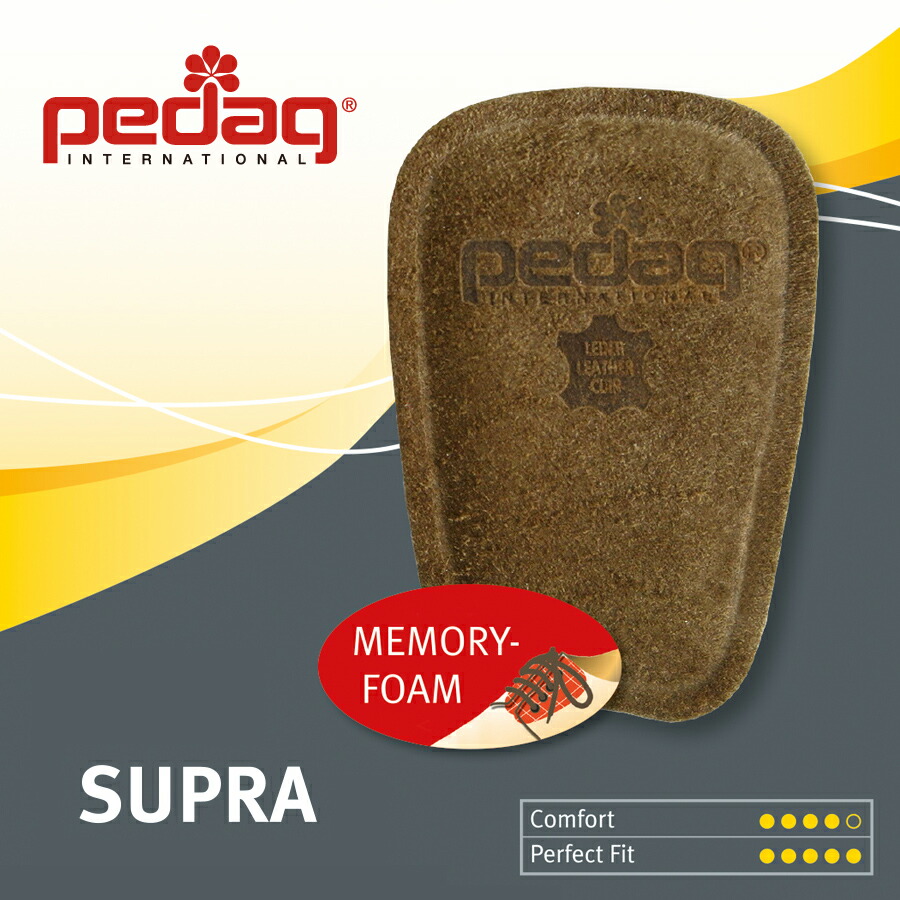 pedaq（ペダック）スープラ「SUPRA」 <br>サイズ：S M 　Art.139 本革 メンズ レディース ユニセックス 中敷き 靴 シューズ スニーカー インソール 高品質 高耐久性 調整 タン パッド^