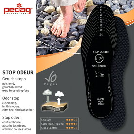 【 楽天スーパーSALE　プライスオフ対象商品 】pedaq（ペダック）ストップ オドイヤー 「STOP ODEUR」/サイズ：3646 Art.メンズ レディース ユニセックス 中敷き 靴 シューズ スニーカー インソール 高品質 高耐久性 ドイツ 調整可^