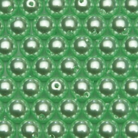 樹脂パール ビーズ ラウンド 3mm #10/D ライトグリーン 1本 75cm 約250粒入り パールビーズ カラーパール