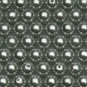 樹脂パール ビーズ ラウンド 4mm #250/A ライトグレー 5本 (75cm×5個) 約935粒入り パールビーズ カラーパール
