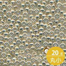 MIYUKI シードビーズ 丸小 11/0 約2mm #4201 シルバー(デュラコート外銀着色) 20グラムバラ 約2,200粒入り ミユキビーズ