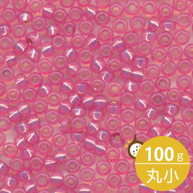 MIYUKI シードビーズ 丸小 11/0 約2mm #556 ピンク(アラバス銀引着色) 100グラムバラ (20グラムパック×5個) 約11,000粒入り ミユキビーズ