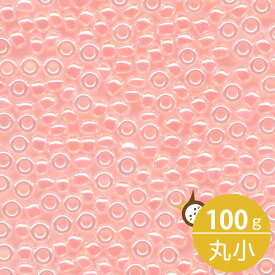 MIYUKI シードビーズ 丸小 11/0 約2mm #517 ベビーピンク(セイロン中染) 100グラムバラ (20グラムパック×5個) 約11,000粒入り ミユキビーズ