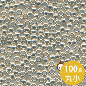 MIYUKI シードビーズ 丸小 11/0 約2mm #181 シルバー(外銀メッキ) 100グラムバラ (20グラムパック×5個) 約11,000粒入り ミユキビーズ