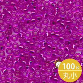 MIYUKI シードビーズ 丸小 11/0 約2mm #1340 ダークピンク(クリスタル銀引着色) 100グラムバラ (20グラムパック×5個) 約11,000粒入り ミユキビーズ