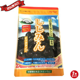 【5/25(土)限定！楽天カードでポイント8倍！】はつらつ堂 しじみん ビッグタイプ 540粒 2個セット しじみ 貝殻 カルサイト