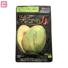 亀山堂 ワイルドマンゴーの力 60粒 機能性表示食品 エラグ酸 ダイエット サプリ 送料無料