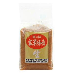 【マラソン限定!100円クーポン!学割2倍!】味噌 みそ 海の精 玄米味噌 1kg