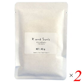 ゼラチン 顆粒 マリンゼラチン 35g 2個セット K and Son's