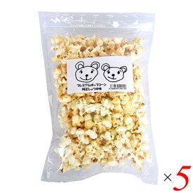 【マラソン限定！ポイント2倍！100円クーポン！】ダグとワラ プレミアムポップコーン 純正しょうゆ味 50g 5個セット 有機ポップコーン 袋 砂糖不使用