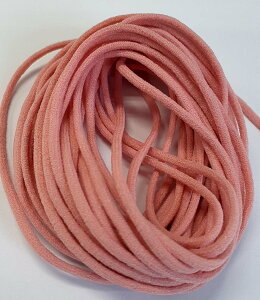 マスク用 ゴム紐 2.5mm ピンク 5メートル / ハンドメイド DIY 手芸 クラフト 材料 資材 リメイク 計り売り Ribbon Bon