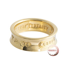 TIFFANY&Co. ティファニー 1837 リング・指輪 ミディアム 10号 ゴールド【中古】