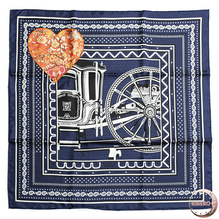 楽天市場】HERMES エルメス カレ70 Balade en Berline Application  