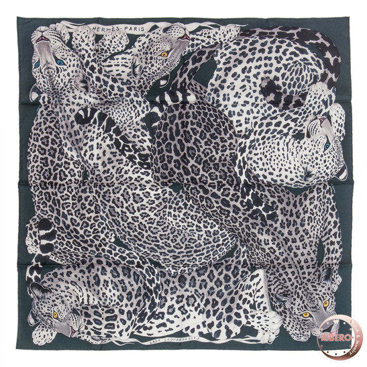 楽天市場】HERMES エルメス カレ90 Lazy Leopardesses レイジー 