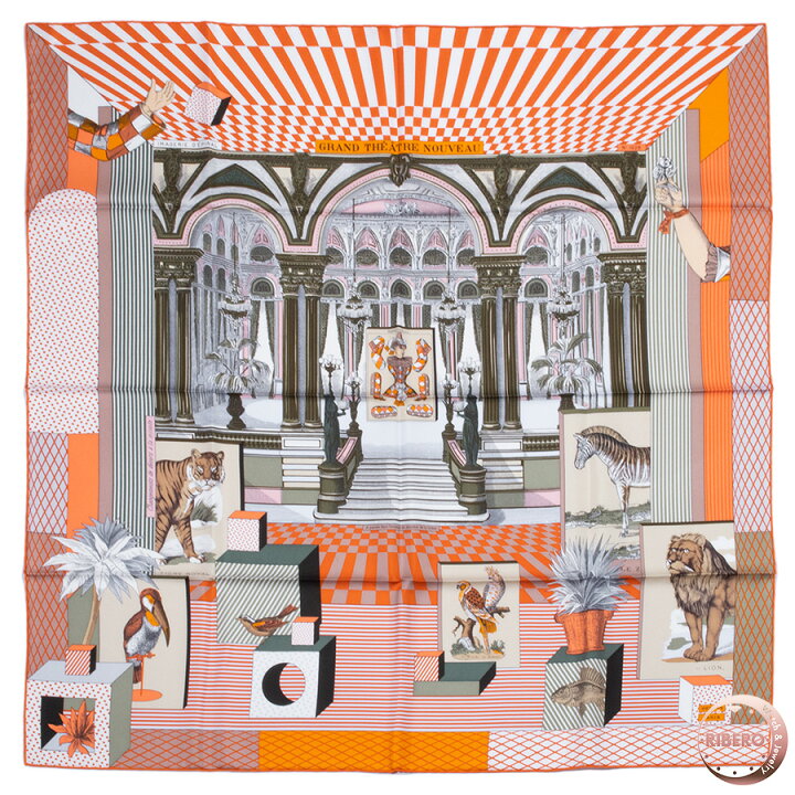楽天市場】HERMES エルメス カレ90 Grand Theatre Nouveau グラン  