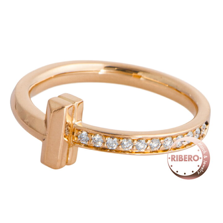 楽天市場】TIFFANY&Co. ティファニー T ワン リング・指輪 11号 ピンク  