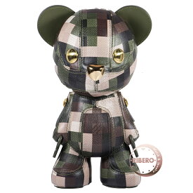 LOUIS VUITTON ルイ・ヴィトン ルイ ダモフラージュ GI0993 オブジェ テディベア クマ ぬいぐるみ グリーン カーキ【中古】