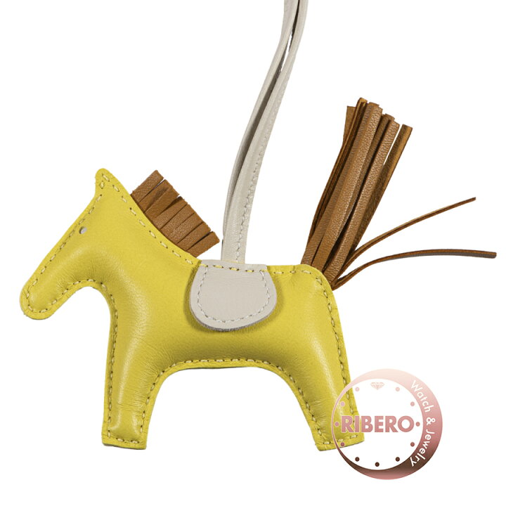 楽天市場】HERMES エルメス Rodeo ロデオ PM チャーム ホース イエロー 
