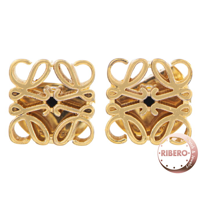 楽天市場】LOEWE ロエベ アナグラム J647239X31 ピアス ゴールド【中古  