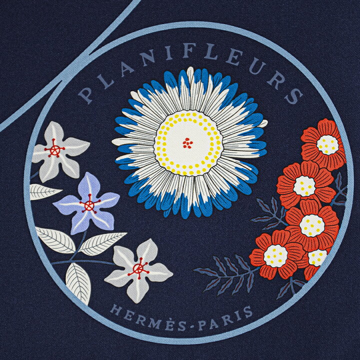 楽天市場】HERMES エルメス カレ90 Planifleurs プラニフルール 