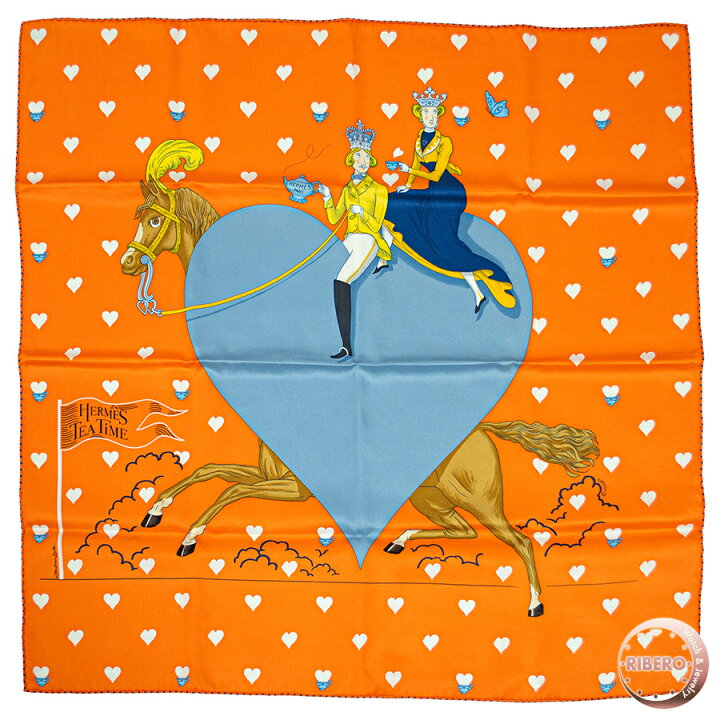 楽天市場】HERMES エルメス カレ70 Tea Time（ ティータイム） 943782S 