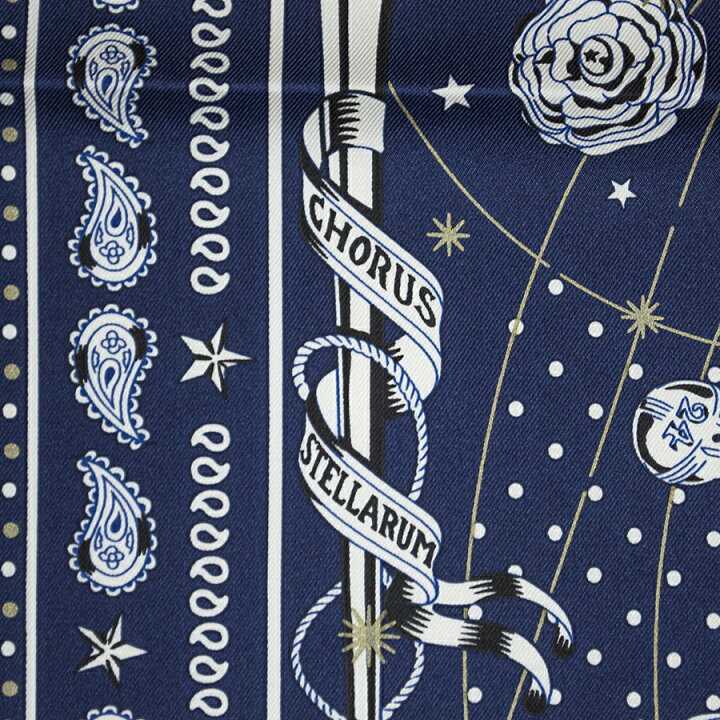 楽天市場】【未使用】HERMES エルメス Chorus Stellarum Bandana  