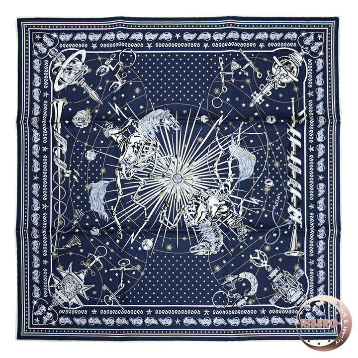 楽天市場】【未使用】HERMES エルメス Chorus Stellarum Bandana  
