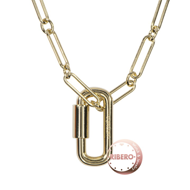 楽天市場】HERMES エルメス Curiosite long necklace キュリオジテ 