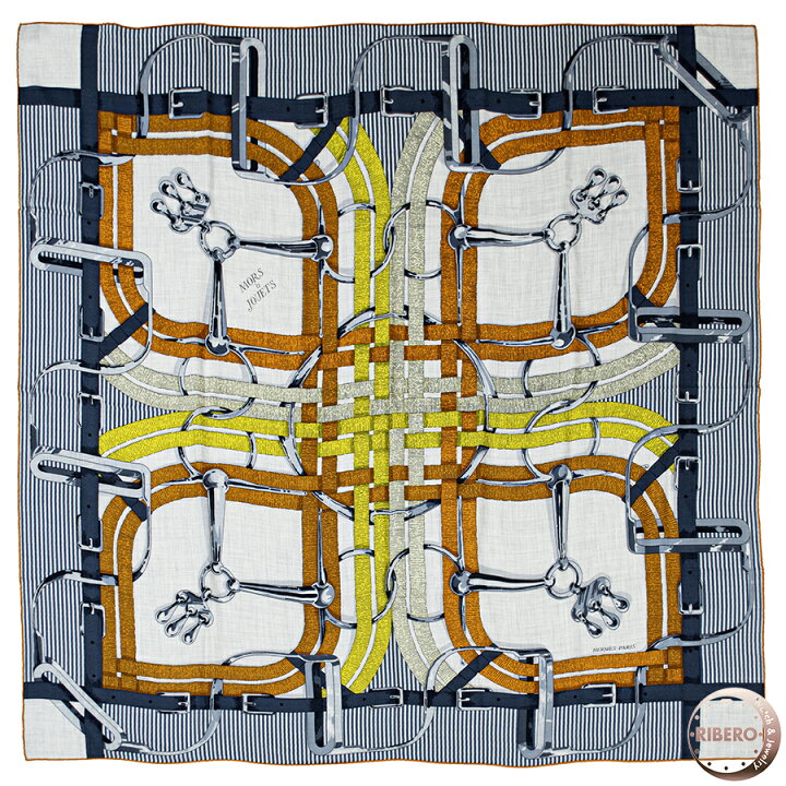 楽天市場】HERMES エルメス カレジェアン Mors a Jouets 馬銜 スカーフ  