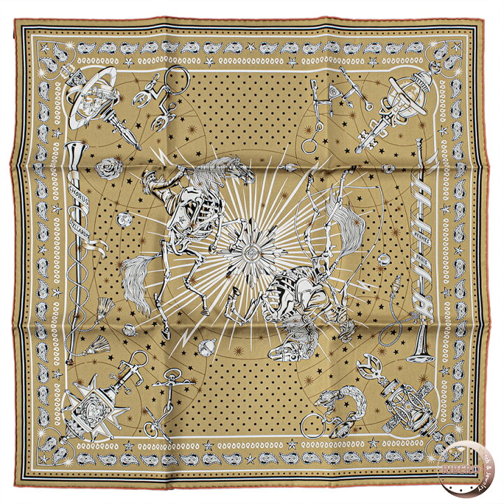 楽天市場】【未使用】HERMES エルメス Chorus Stellarum Bandana 