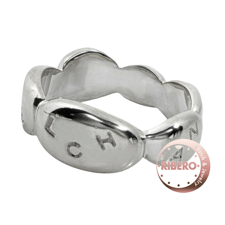 楽天市場】CHANEL シャネル カメリア ロゴ リング・指輪 10号 シルバー  