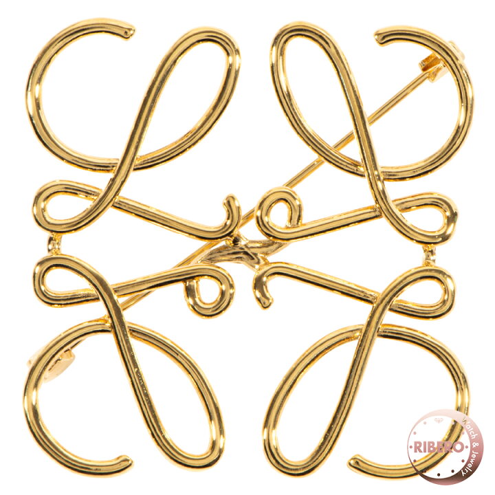 楽天市場】LOEWE ロエベ アナグラム 111.27.020 ブローチ ゴールド  