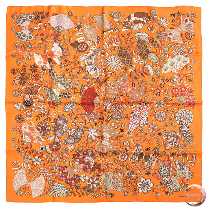 楽天市場】HERMES エルメス カレ90 Fleurs et papillons de Tissus 花 