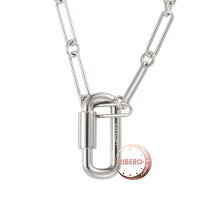 楽天市場】シルバー ロングネックレス エルメスの通販