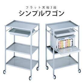 【3/11 23:59までクーポン利用で10％OFF】理美容ワゴン キャスター付き ワゴン 美容室 ネイル 特価！西村製作所 C-173シンプルワゴン ラインメタリックカラー