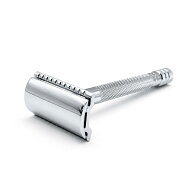 両刃カミソリ MERKUR メルクール 23C ロングハンドル メンズ 髭剃り 安全カミソリ ドイツ製 3ピース クロ…