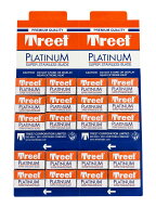 Treet Platinum 両刃替刃 100枚入り 5枚×20個 トリート プラチナム メンズ 髭剃り 替刃 両刃カミソリ用 …